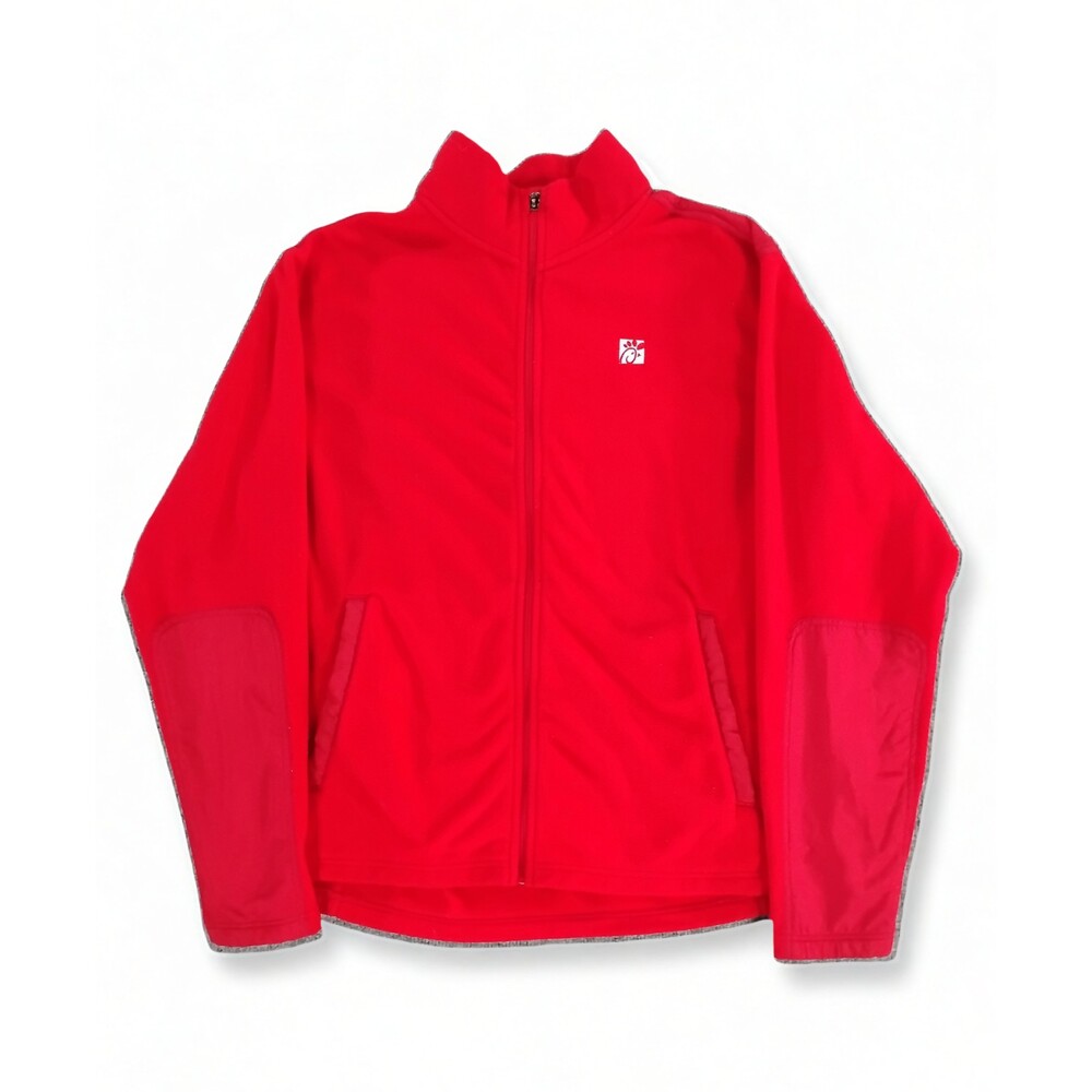 Oobe Fleece Jacket Mens XL Polyester Full Zip Workwear Minimalist Streetwear